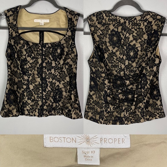 Lace Zipper Corset Top - Picture 5 of 5